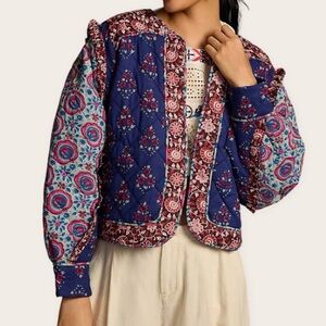 Anthropologie Llani Printed Quilt Kimono Size M/L NWT
